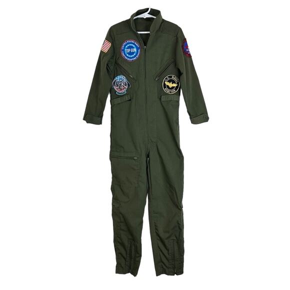 Top Gun Maverick Flight Suit Costume Kids Size Medium 8 - Picture 2 of 10